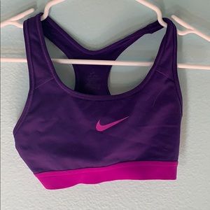 Purple Nike Sports bra